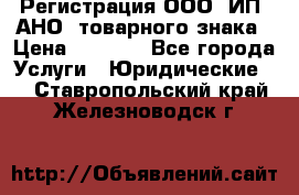 Регистрация ООО, ИП, АНО, товарного знака › Цена ­ 5 000 - Все города Услуги » Юридические   . Ставропольский край,Железноводск г.